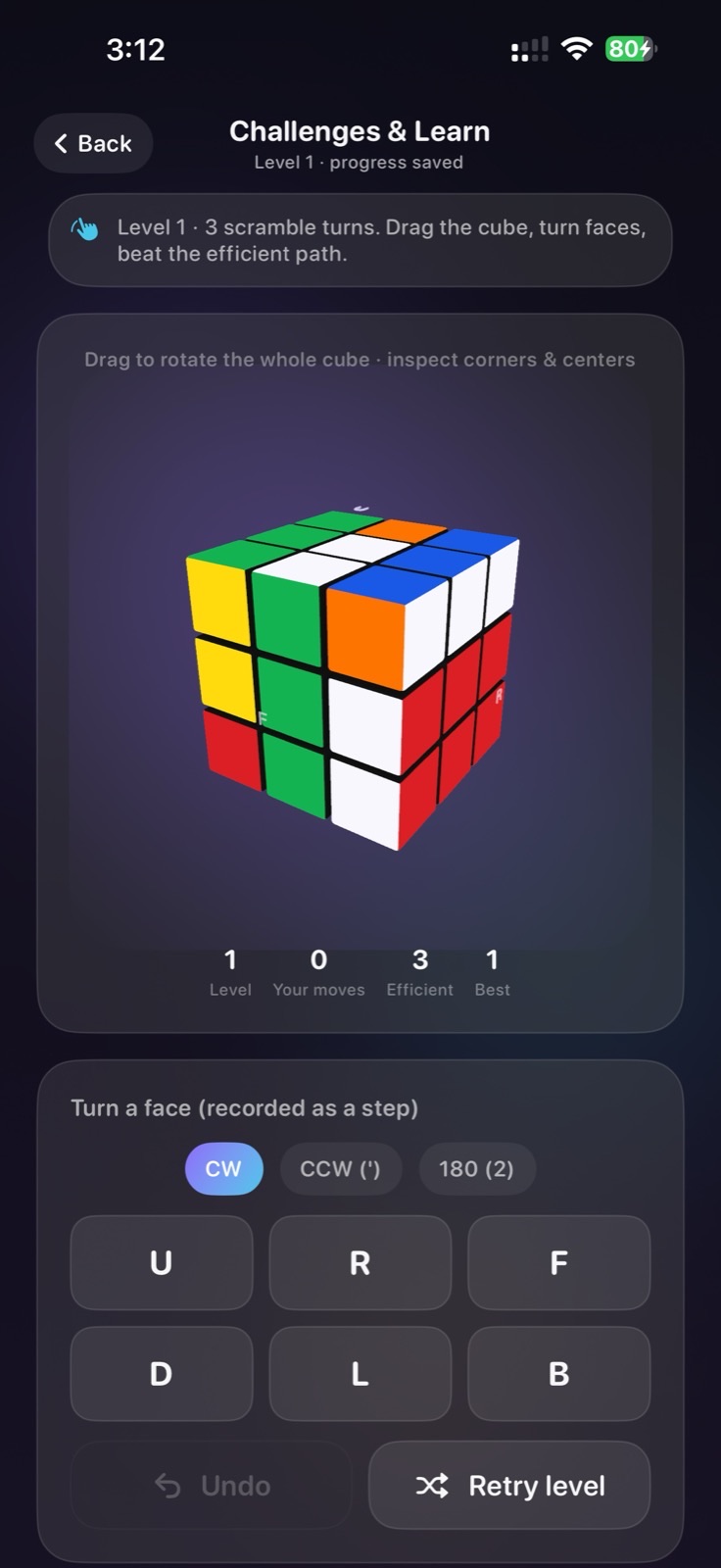 Challenges and Learn mode